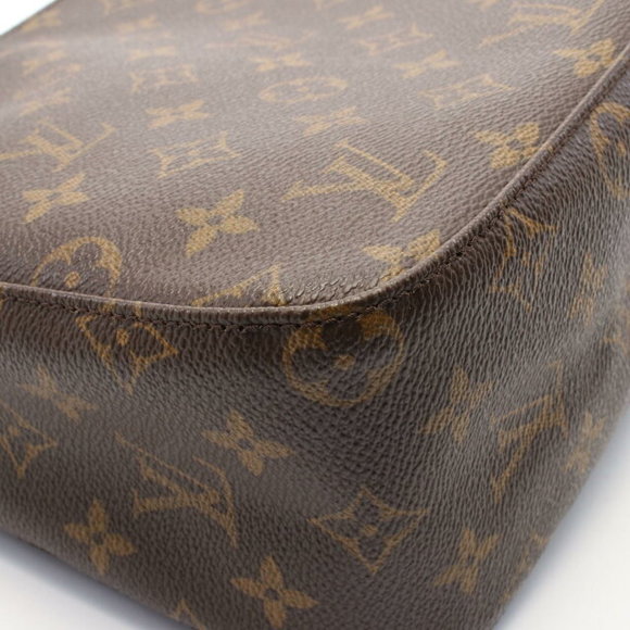 Louis Vuitton Leather Monogram Bag Brown Looping Shoulder - Picture 7 of 7